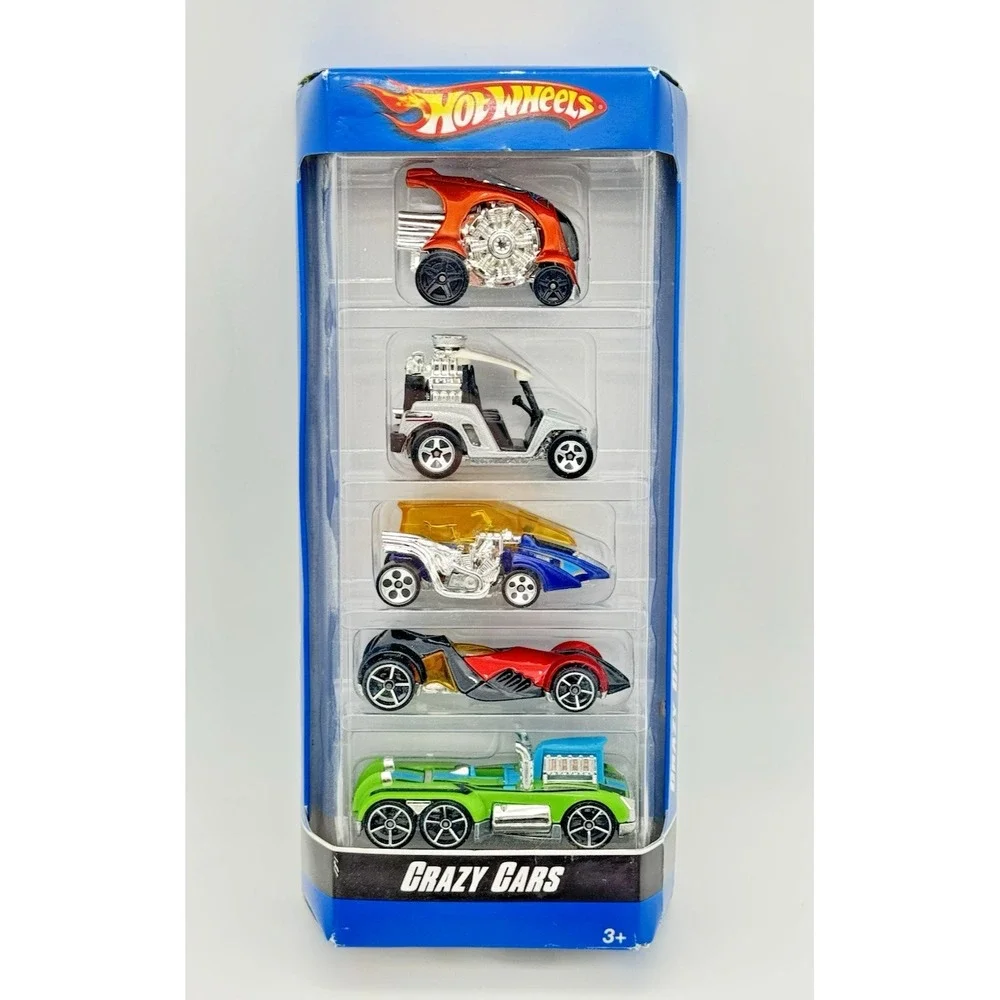Mattel Hot Wheels Crazy Cars Set of 5 Multi-Color 2007 New